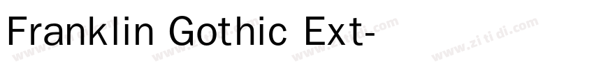 Franklin Gothic Ext字体转换